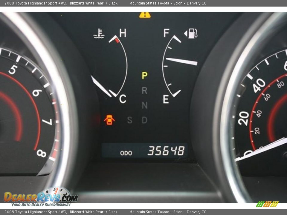 2008 Toyota Highlander Sport 4WD Blizzard White Pearl / Black Photo #7