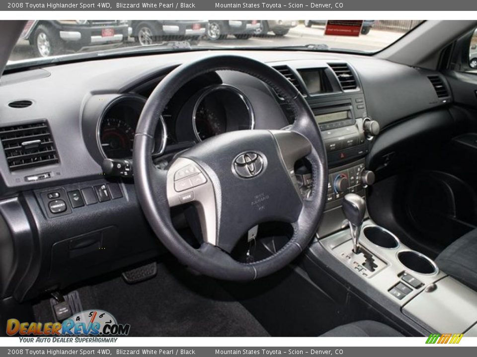 2008 Toyota Highlander Sport 4WD Blizzard White Pearl / Black Photo #8