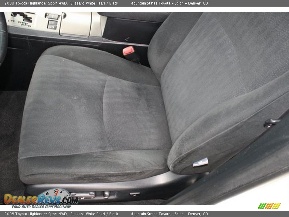 2008 Toyota Highlander Sport 4WD Blizzard White Pearl / Black Photo #11