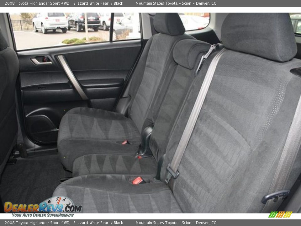 2008 Toyota Highlander Sport 4WD Blizzard White Pearl / Black Photo #13