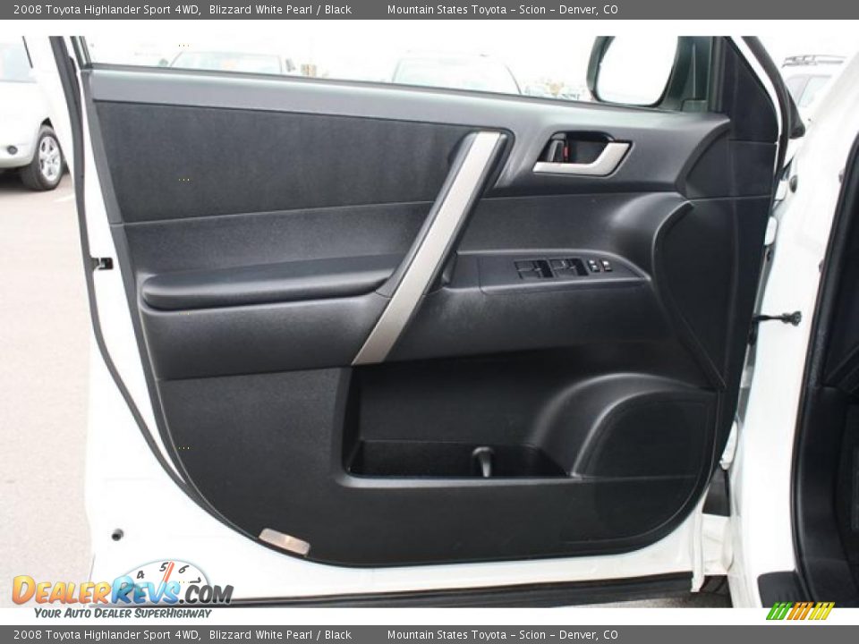2008 Toyota Highlander Sport 4WD Blizzard White Pearl / Black Photo #14