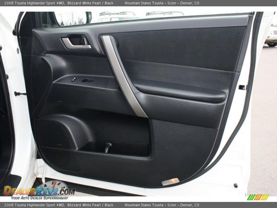 2008 Toyota Highlander Sport 4WD Blizzard White Pearl / Black Photo #15