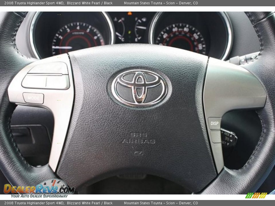 2008 Toyota Highlander Sport 4WD Blizzard White Pearl / Black Photo #16