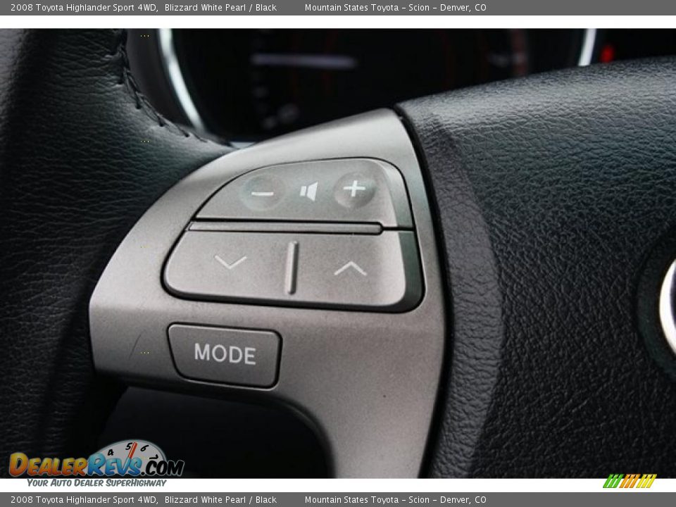 2008 Toyota Highlander Sport 4WD Blizzard White Pearl / Black Photo #17