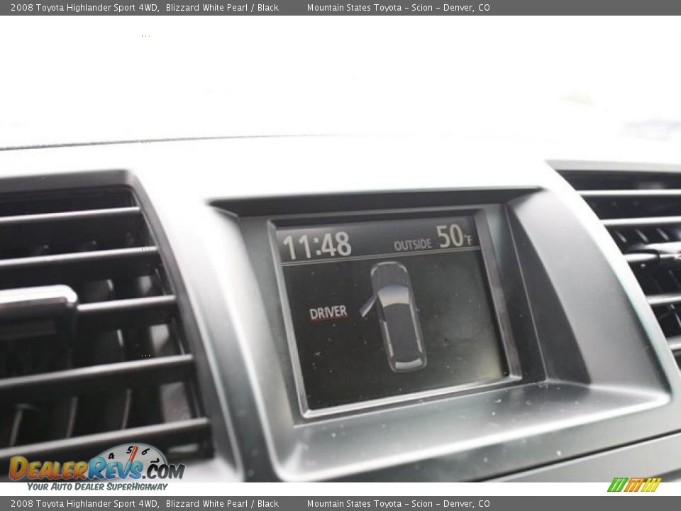 2008 Toyota Highlander Sport 4WD Blizzard White Pearl / Black Photo #19