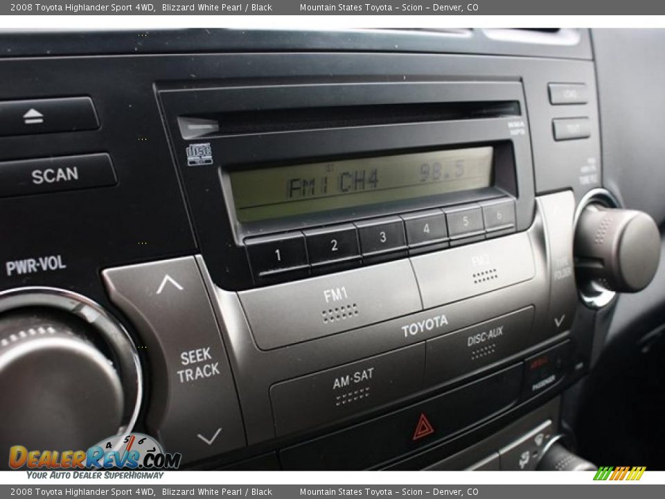 2008 Toyota Highlander Sport 4WD Blizzard White Pearl / Black Photo #20