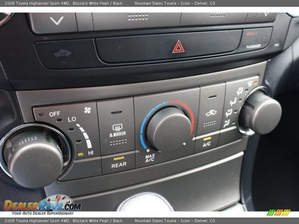 2008 Toyota Highlander Sport 4WD Blizzard White Pearl / Black Photo #21