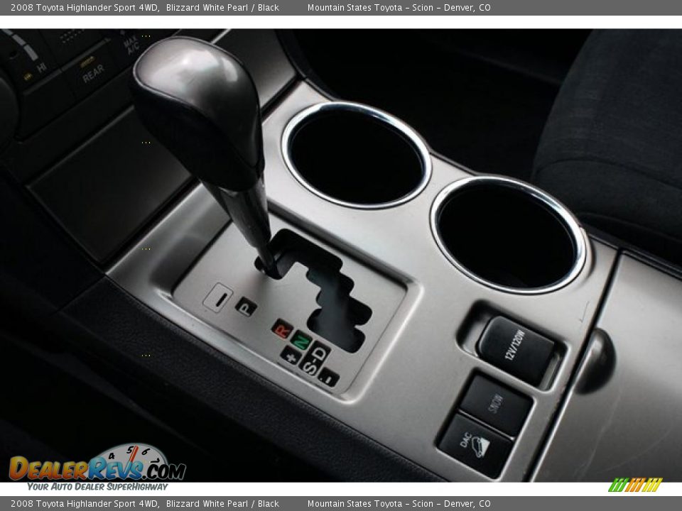 2008 Toyota Highlander Sport 4WD Blizzard White Pearl / Black Photo #22