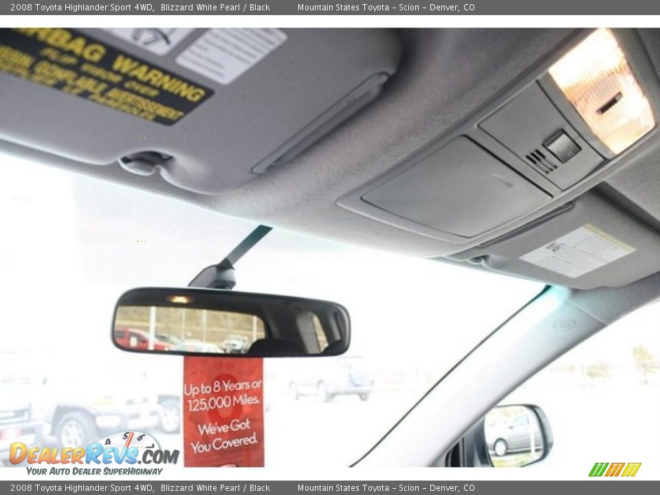 2008 Toyota Highlander Sport 4WD Blizzard White Pearl / Black Photo #25