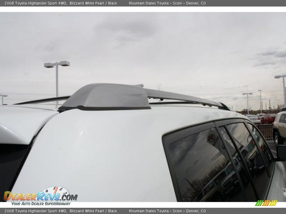 2008 Toyota Highlander Sport 4WD Blizzard White Pearl / Black Photo #29