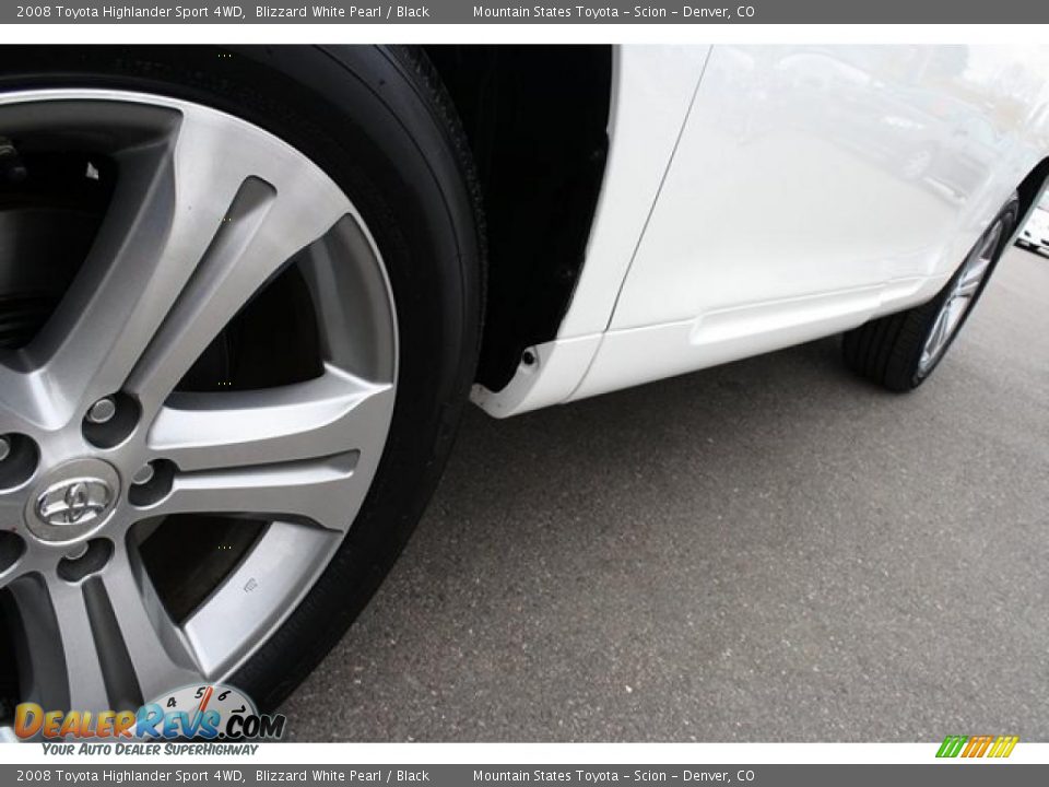 2008 Toyota Highlander Sport 4WD Blizzard White Pearl / Black Photo #30