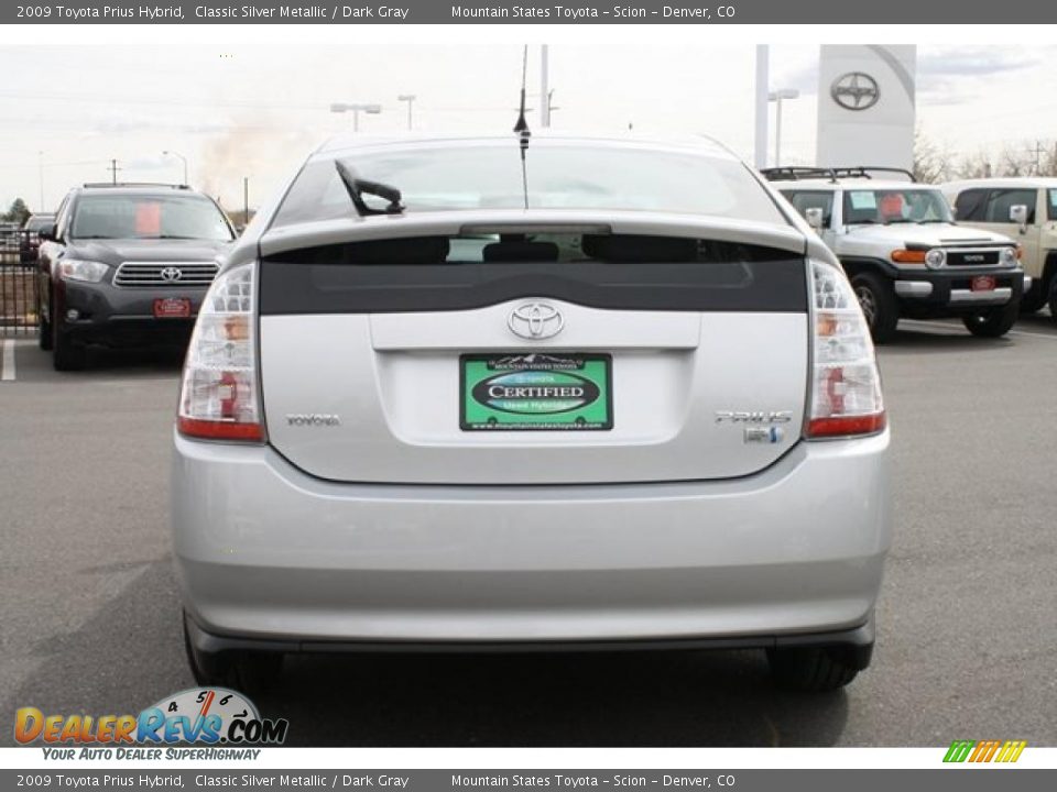 2009 Toyota Prius Hybrid Classic Silver Metallic / Dark Gray Photo #3