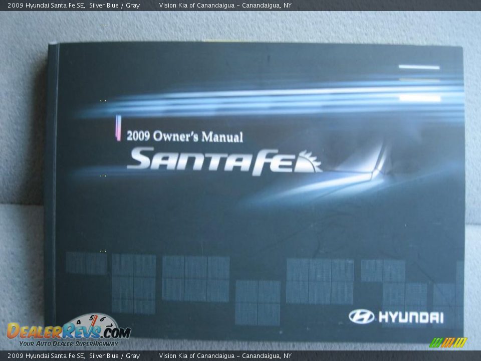 2009 Hyundai Santa Fe SE Silver Blue / Gray Photo #16