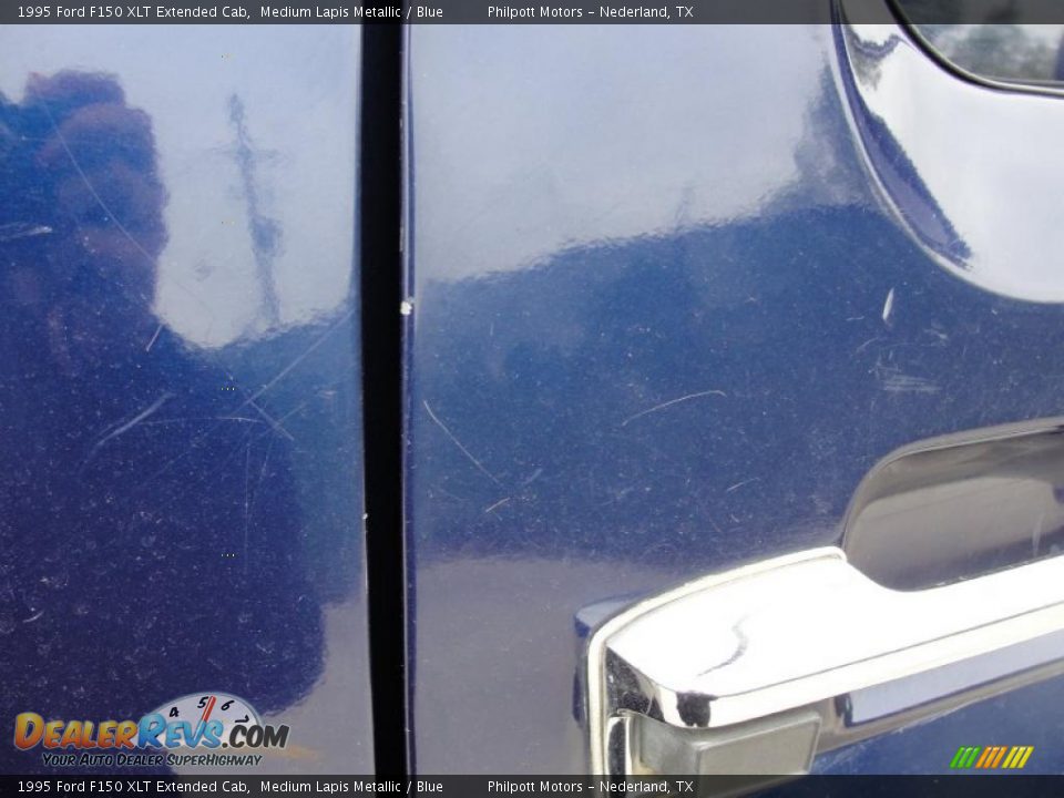 1995 Ford F150 XLT Extended Cab Medium Lapis Metallic / Blue Photo #23