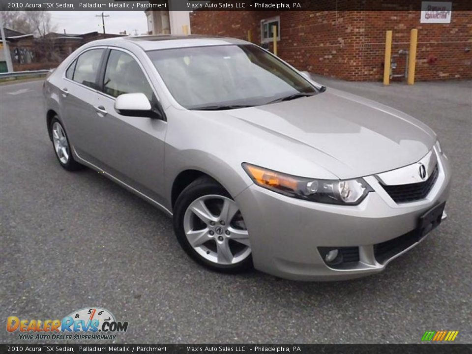 2010 Acura TSX Sedan Palladium Metallic / Parchment Photo #2