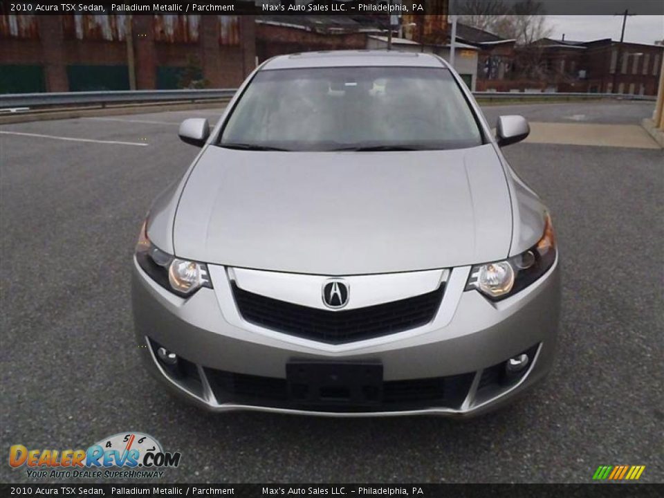 2010 Acura TSX Sedan Palladium Metallic / Parchment Photo #10
