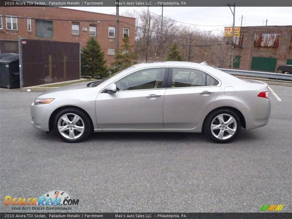 2010 Acura TSX Sedan Palladium Metallic / Parchment Photo #11