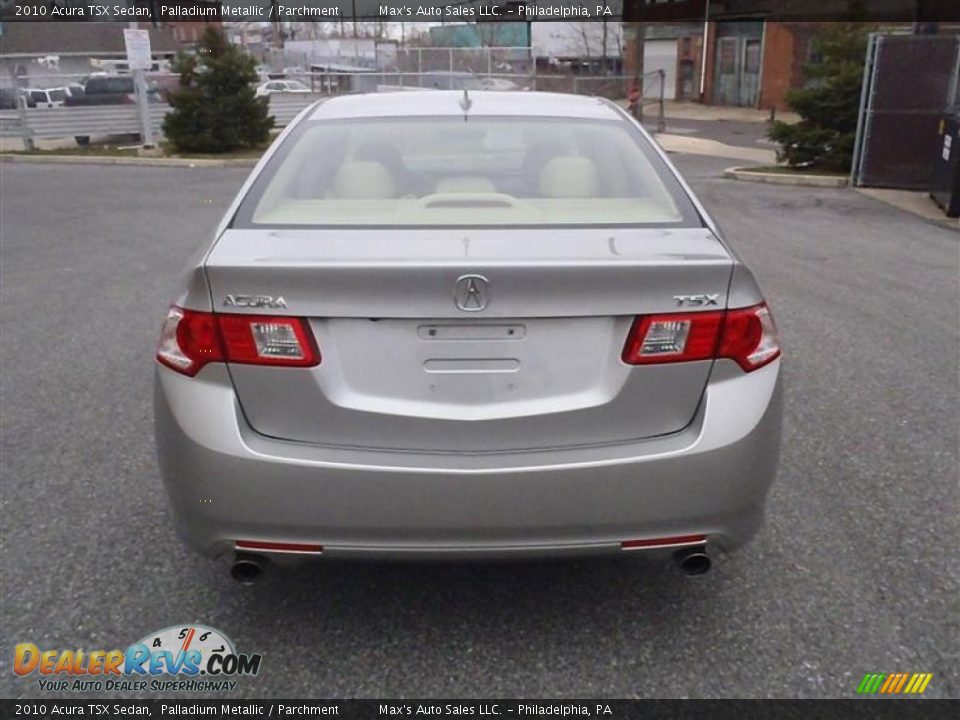 2010 Acura TSX Sedan Palladium Metallic / Parchment Photo #12
