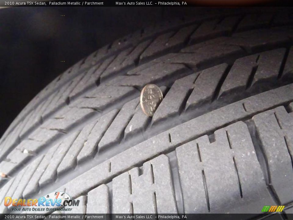 2010 Acura TSX Sedan Palladium Metallic / Parchment Photo #26