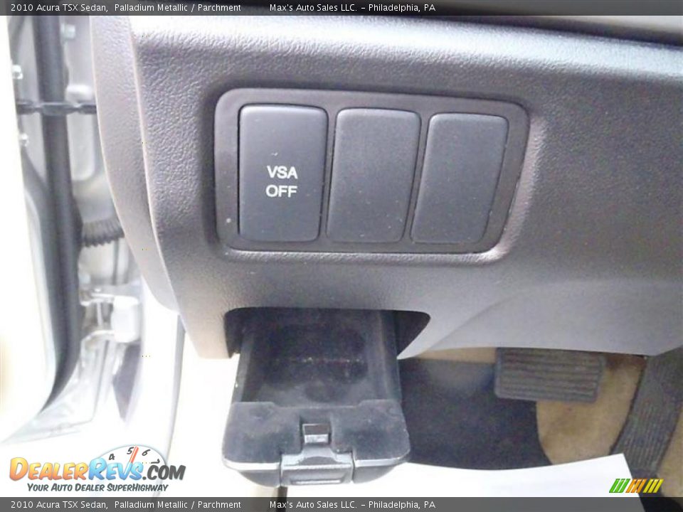 2010 Acura TSX Sedan Palladium Metallic / Parchment Photo #28