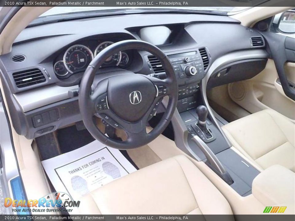 Parchment Interior - 2010 Acura TSX Sedan Photo #36