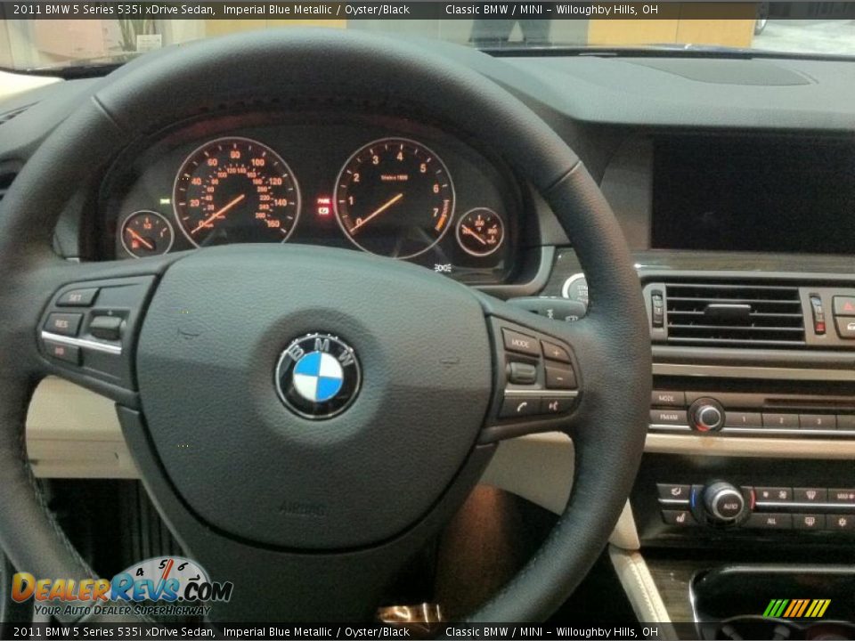 2011 BMW 5 Series 535i xDrive Sedan Steering Wheel Photo #9