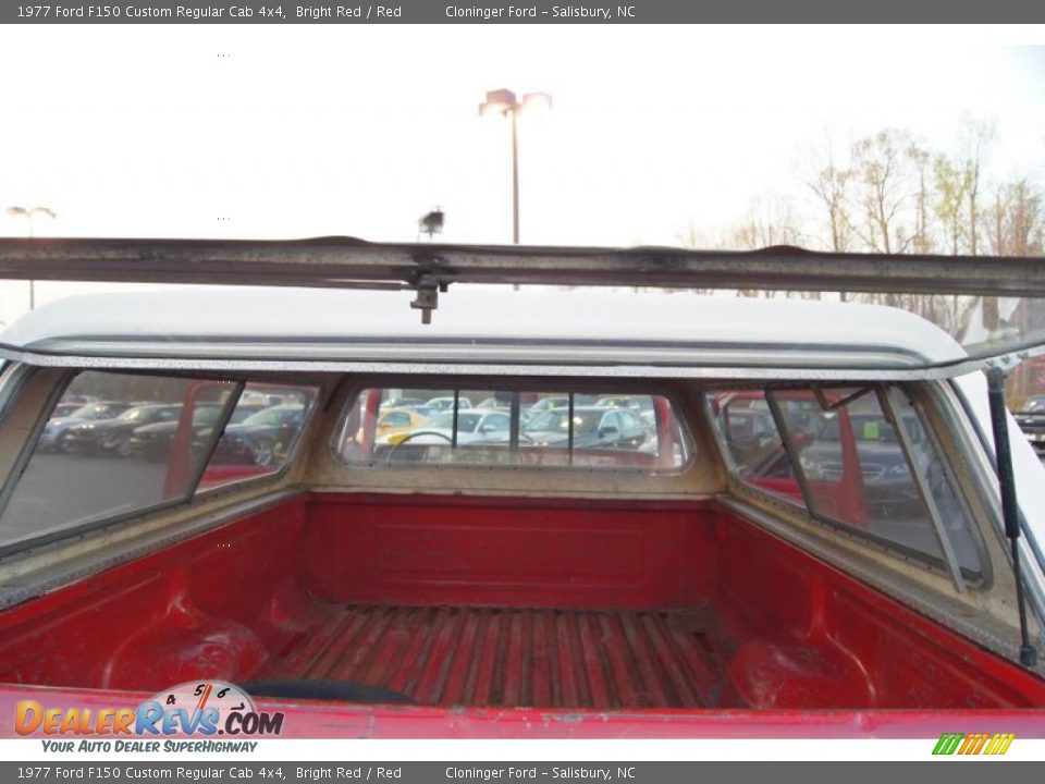 1977 Ford F150 Custom Regular Cab 4x4 Bright Red / Red Photo #9