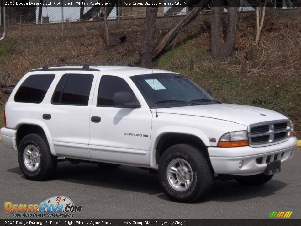 2000 Dodge Durango SLT 4x4 Bright White / Agate Black Photo #10