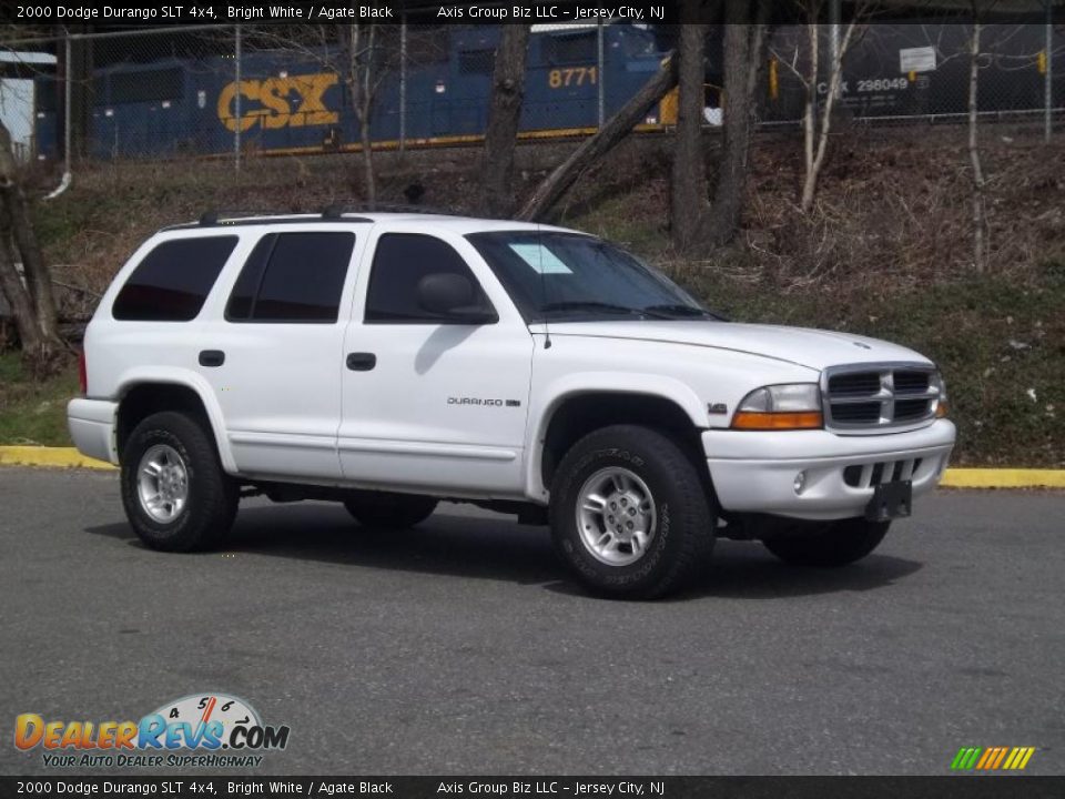 2000 Dodge Durango SLT 4x4 Bright White / Agate Black Photo #11