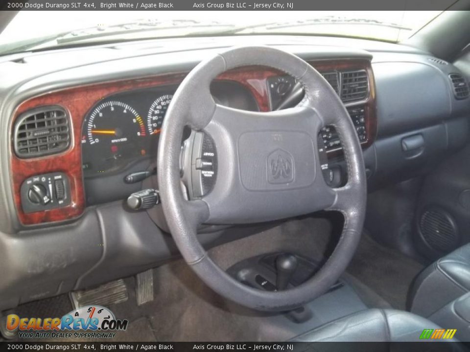 2000 Dodge Durango SLT 4x4 Bright White / Agate Black Photo #14