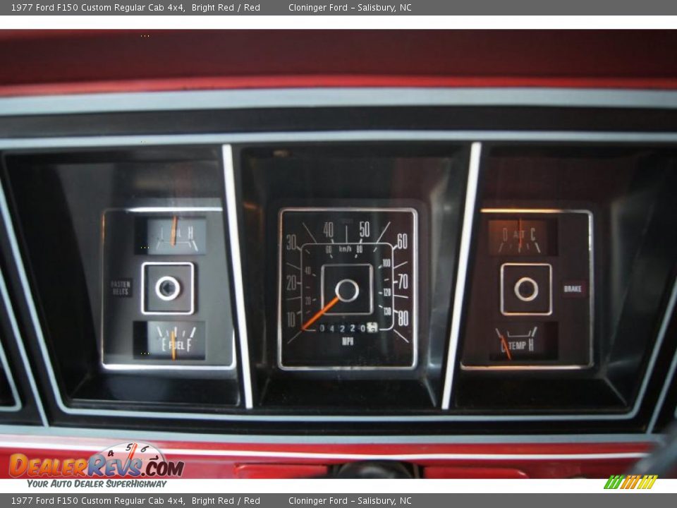 1977 Ford F150 Custom Regular Cab 4x4 Gauges Photo #19