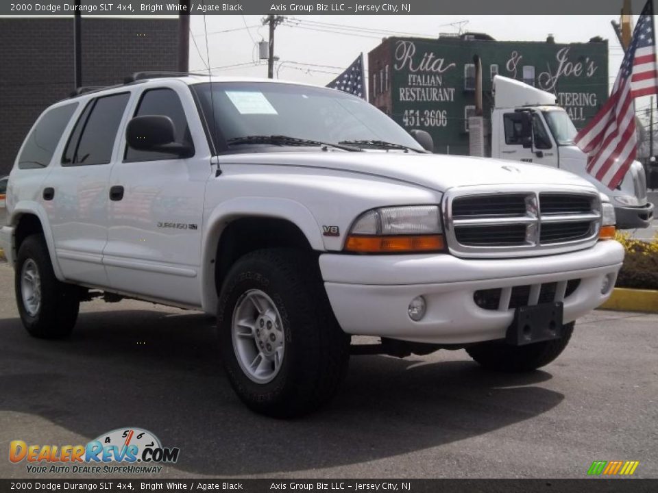 2000 Dodge Durango SLT 4x4 Bright White / Agate Black Photo #32