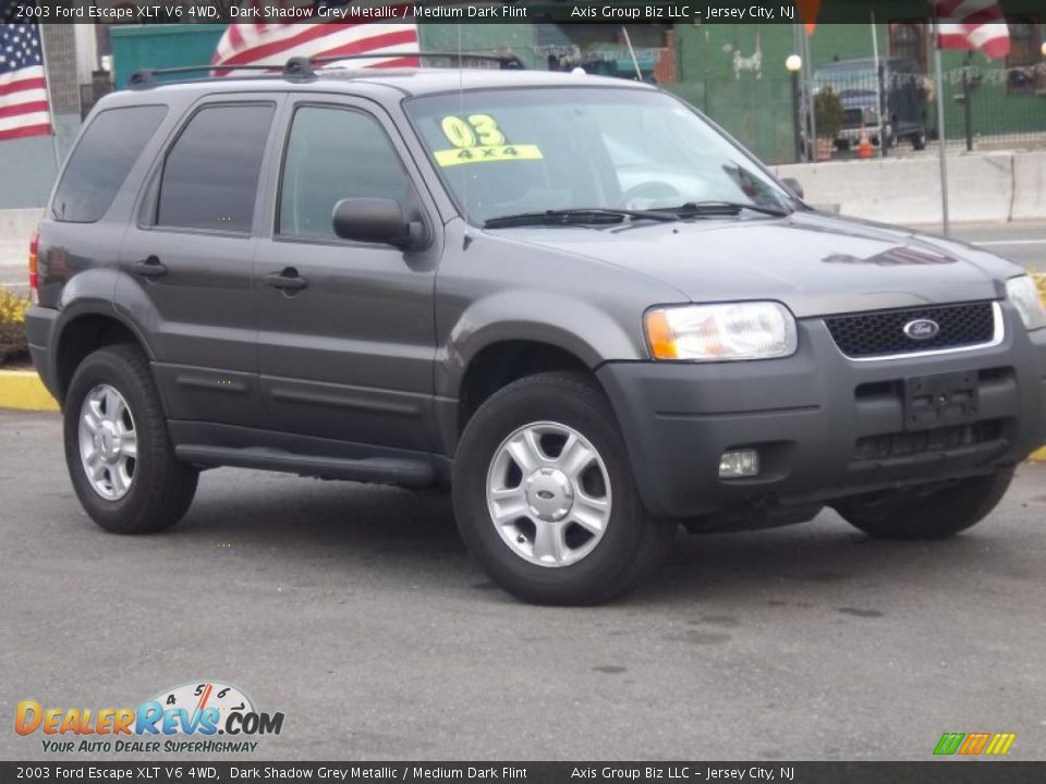 2003 Ford Escape XLT V6 4WD Dark Shadow Grey Metallic / Medium Dark Flint Photo #23