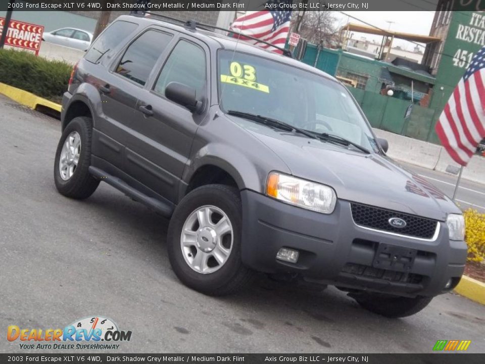 2003 Ford Escape XLT V6 4WD Dark Shadow Grey Metallic / Medium Dark Flint Photo #24