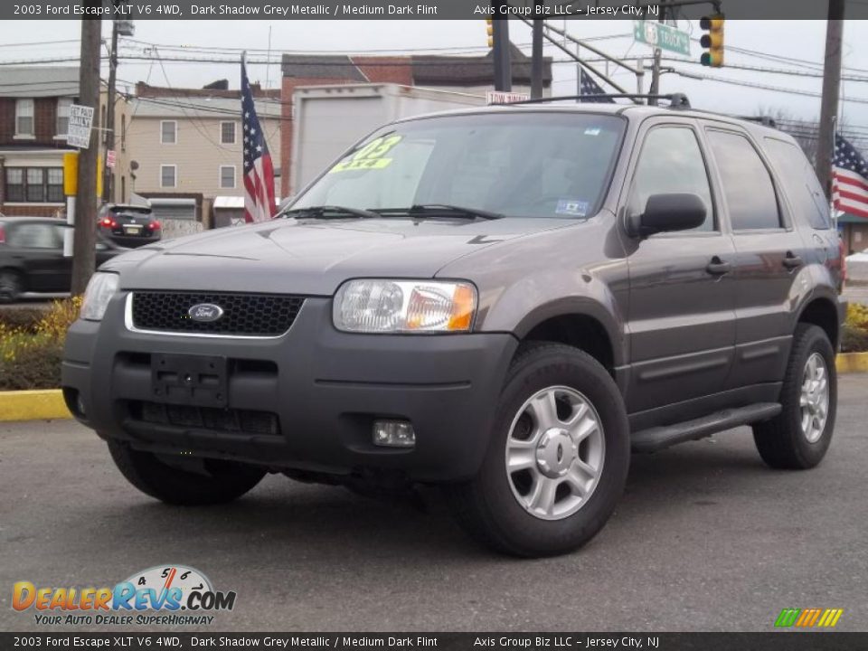 2003 Ford Escape XLT V6 4WD Dark Shadow Grey Metallic / Medium Dark Flint Photo #27