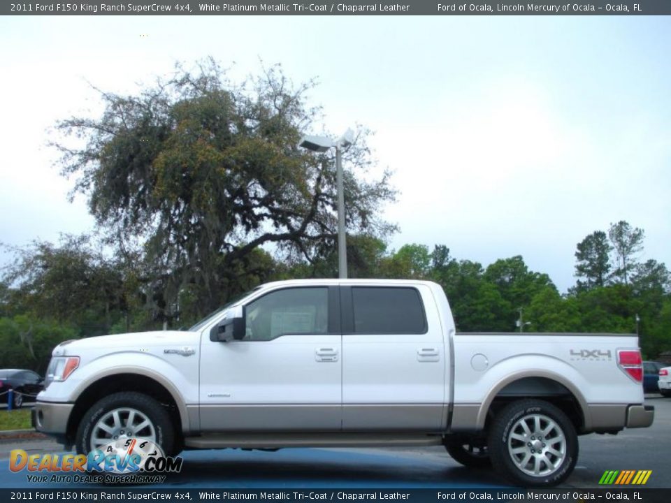 White Platinum Metallic Tri-Coat 2011 Ford F150 King Ranch SuperCrew 4x4 Photo #2