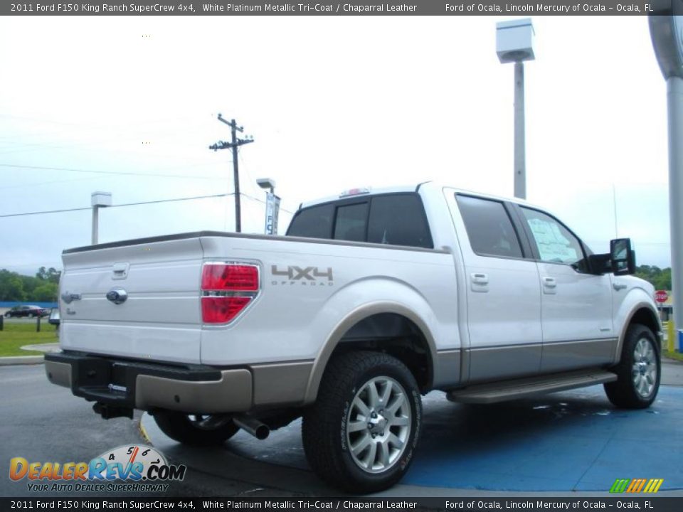 White Platinum Metallic Tri-Coat 2011 Ford F150 King Ranch SuperCrew 4x4 Photo #3