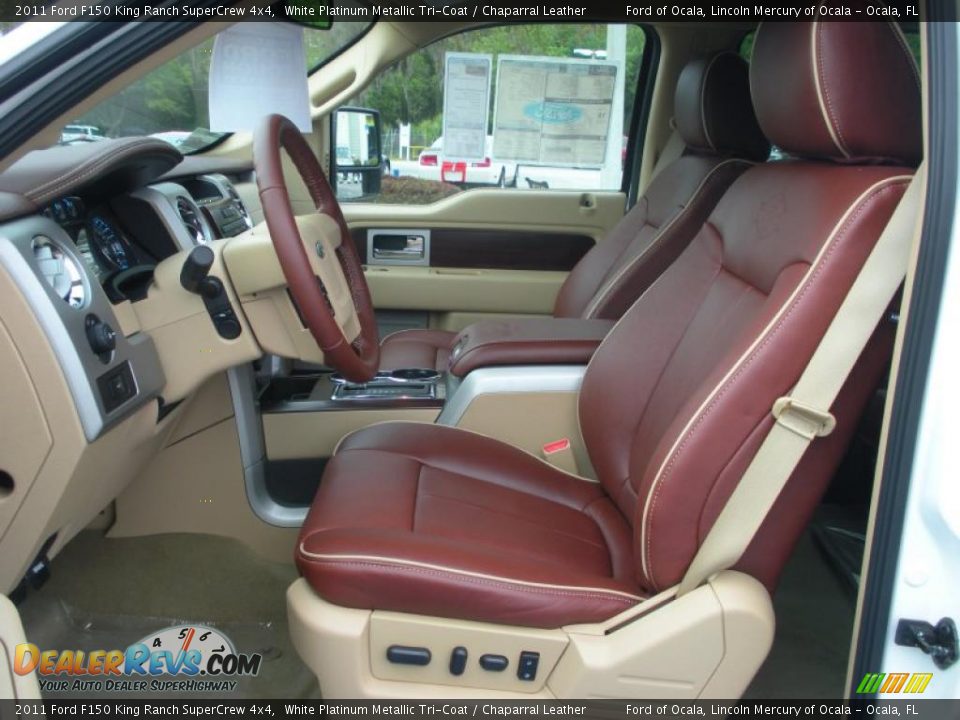 Chaparral Leather Interior - 2011 Ford F150 King Ranch SuperCrew 4x4 Photo #6
