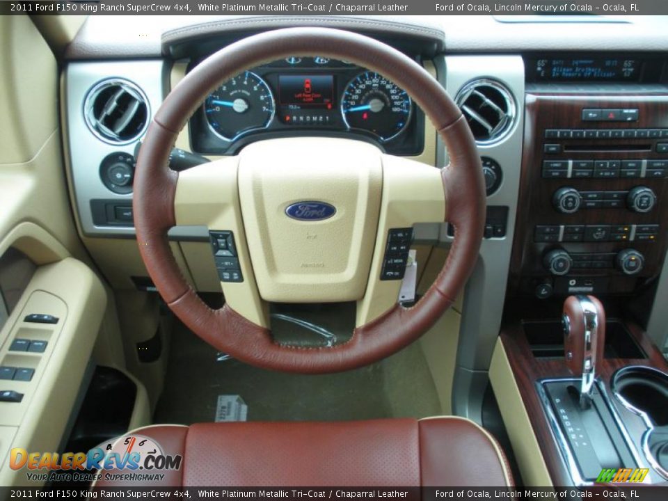2011 Ford F150 King Ranch SuperCrew 4x4 Steering Wheel Photo #8