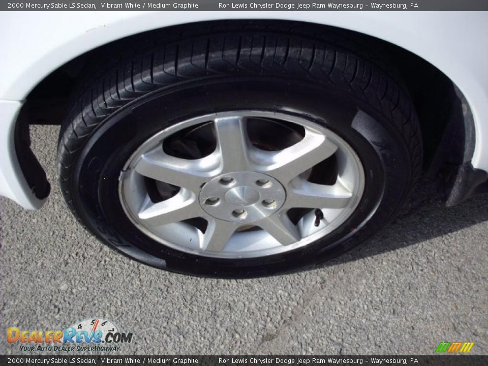 2000 Mercury Sable LS Sedan Vibrant White / Medium Graphite Photo #9