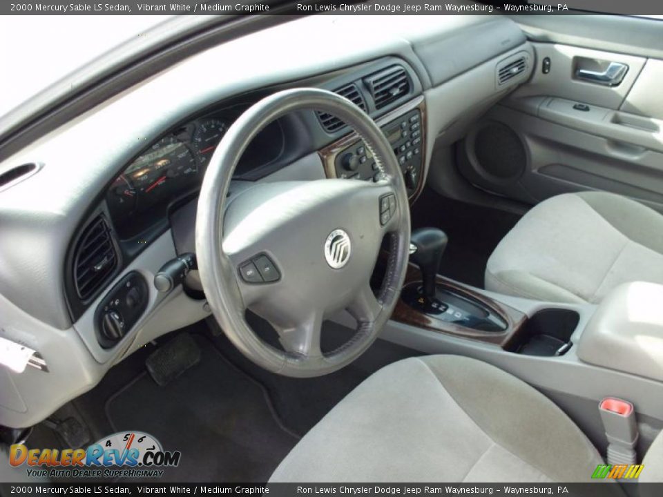 Medium Graphite Interior - 2000 Mercury Sable LS Sedan Photo #11