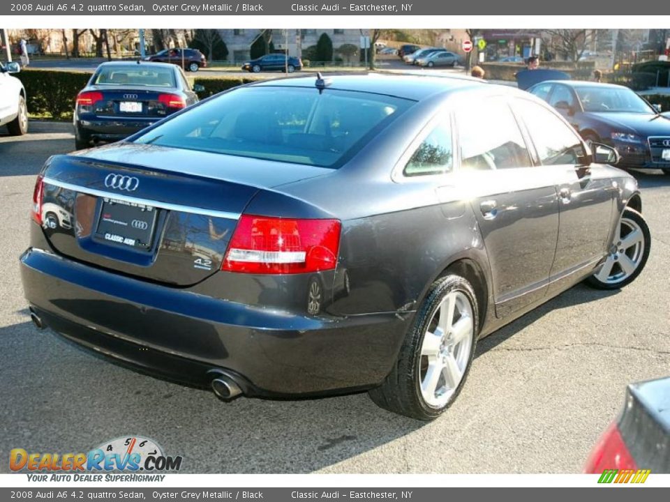 2008 Audi A6 4.2 quattro Sedan Oyster Grey Metallic / Black Photo #2