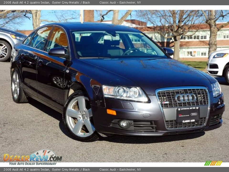 2008 Audi A6 4.2 quattro Sedan Oyster Grey Metallic / Black Photo #3