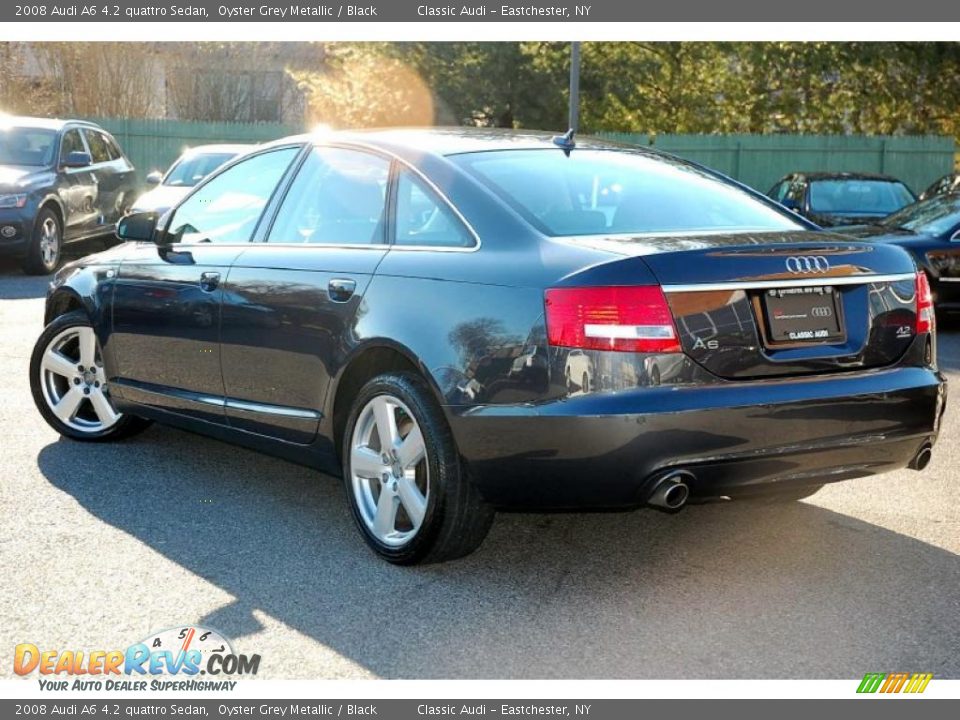 2008 Audi A6 4.2 quattro Sedan Oyster Grey Metallic / Black Photo #4