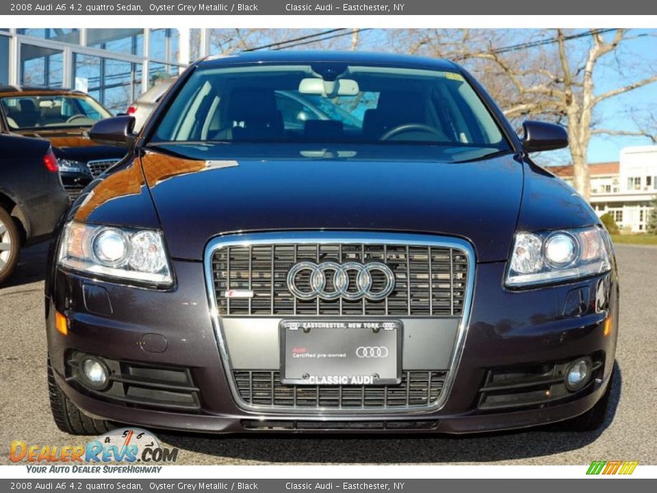 2008 Audi A6 4.2 quattro Sedan Oyster Grey Metallic / Black Photo #7