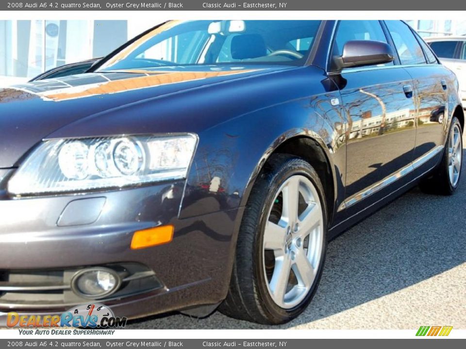 2008 Audi A6 4.2 quattro Sedan Oyster Grey Metallic / Black Photo #9
