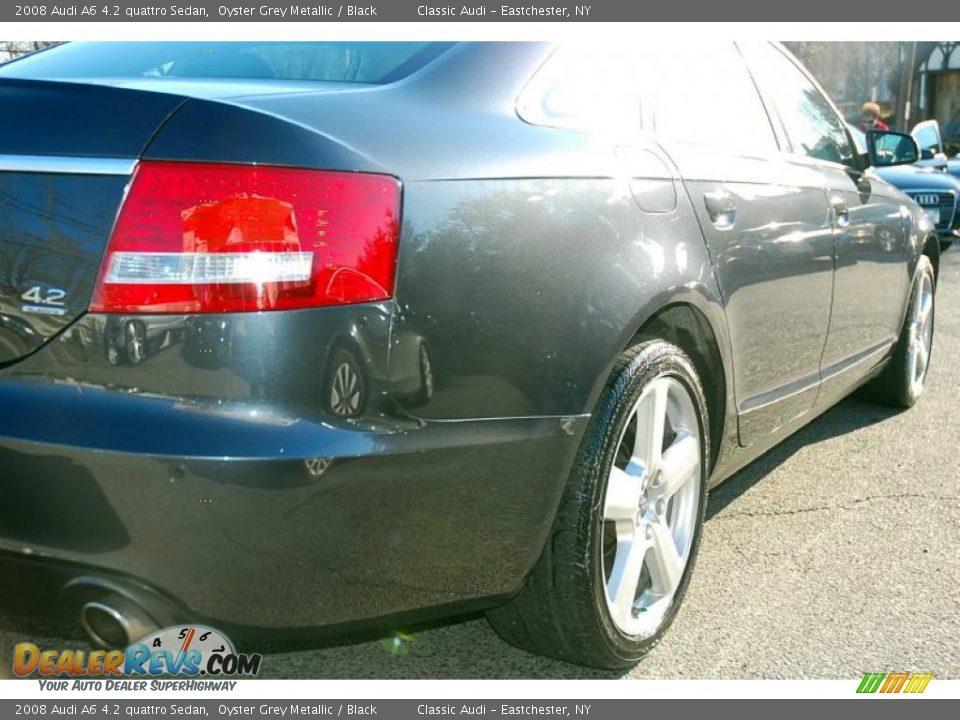2008 Audi A6 4.2 quattro Sedan Oyster Grey Metallic / Black Photo #10
