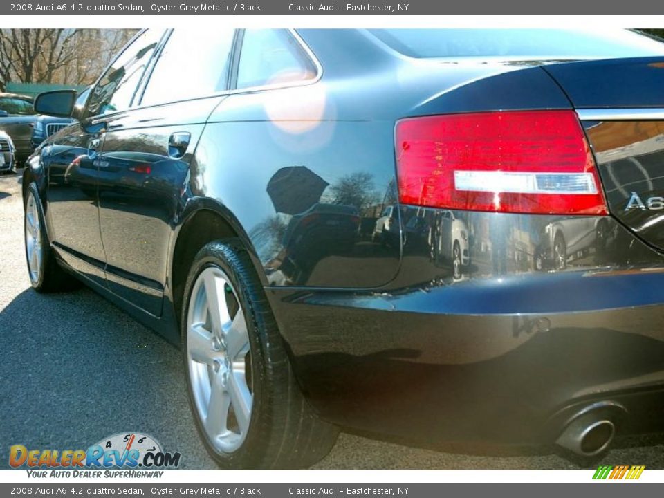 2008 Audi A6 4.2 quattro Sedan Oyster Grey Metallic / Black Photo #11
