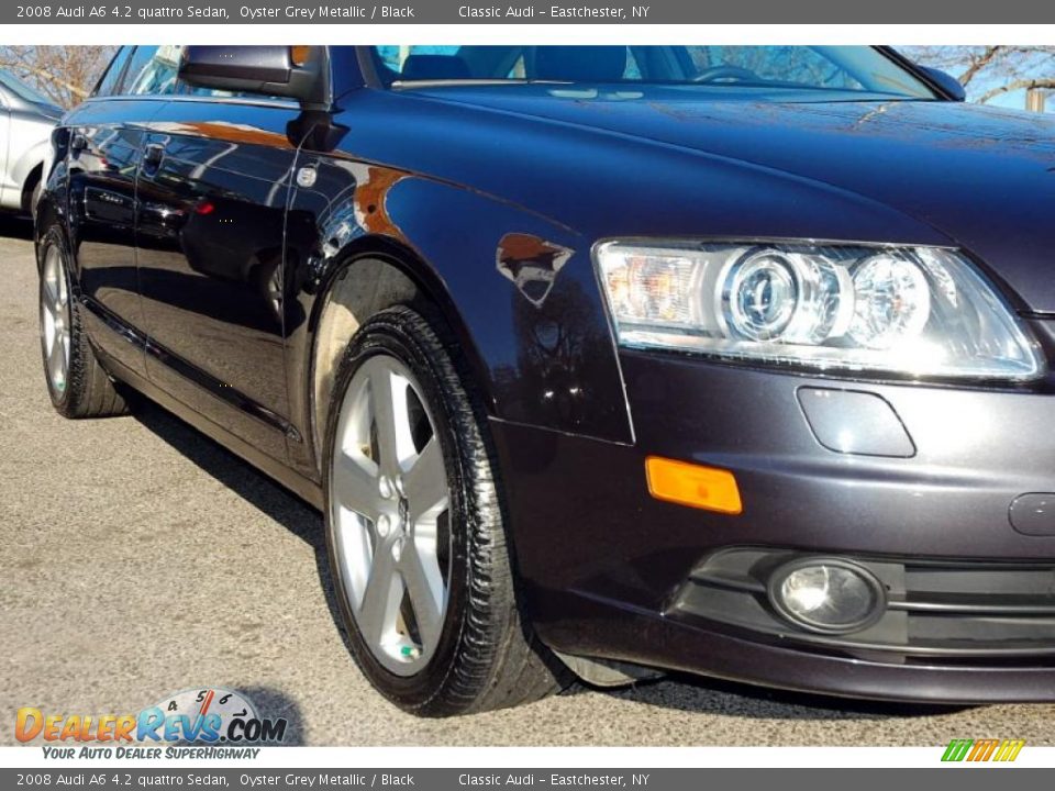 2008 Audi A6 4.2 quattro Sedan Oyster Grey Metallic / Black Photo #12