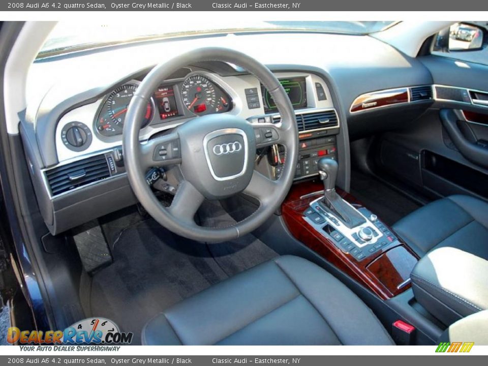 Black Interior - 2008 Audi A6 4.2 quattro Sedan Photo #18
